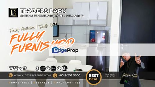 Walk to AEON Mall! 🛒 Rent 3BR Apartment in Cheras | Traders Park Residence , Selangor, Cheras