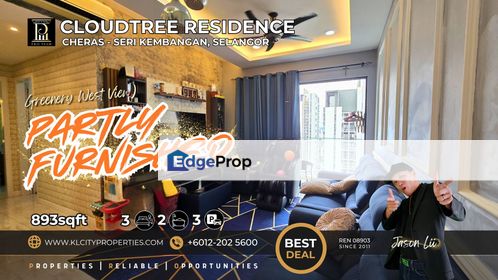 CloudTree Residence Cheras - Seri Kembangan 3 Bedrooms 2 Bathrooms 3 Car Park Fully Renovation, Selangor, Seri Kembangan