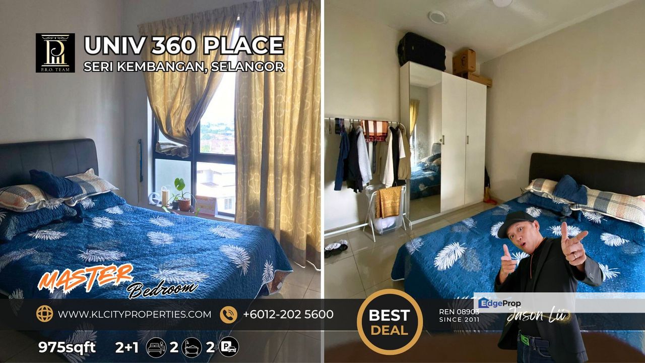 Univ 360 Place Seri Kembangan 3 Bedroom 2 Bathroom 2 Car Park 975sqft For Sale, Selangor, Serdang