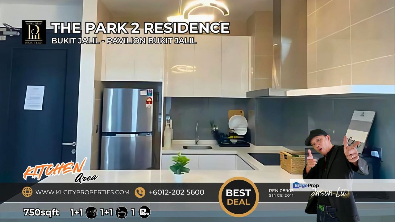 The Park 2 Pavilion Bukit Jalil 1+1 Bedrooms Fully Furnished For Rent, Kuala Lumpur, Bukit Jalil