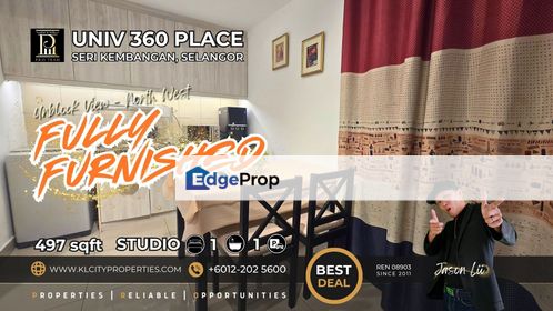 UNIV 360 Place SOVO Studio | RM1500/Month | Near UPM & Hospital Serdang, Selangor, Seri Kembangan