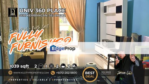 FOR RENT | UNIV 360 Place (Seri Kembangan) | Fully Furnished 2BR SOVO | Near UPM & Hospital Serdang , Selangor, Seri Kembangan