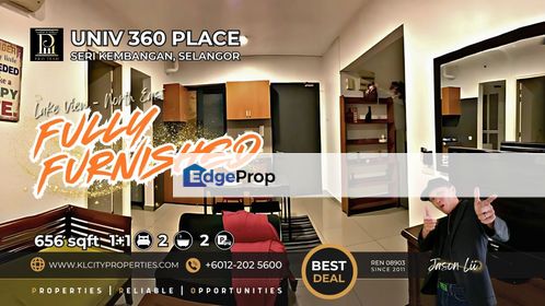 RM1600 | Univ 360 Place Fully Furnished 1+1 Service Apt | 2 Baths | 2 Car Parks | Near UPM & Hospital Serdang, Selangor, Seri Kembangan
