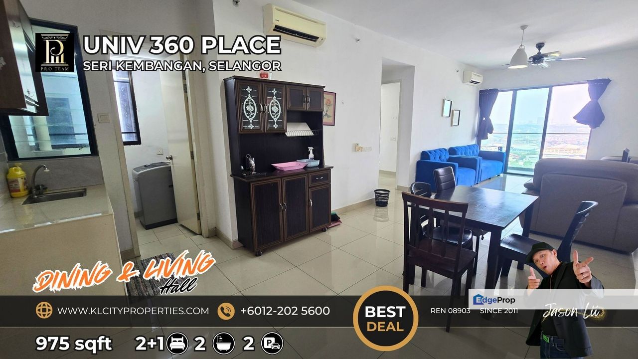 UNIV 360 Place UPM Seri Kembangan 2+1 Bedrooms Fully Furnished For Rent, Selangor, Seri Kembangan