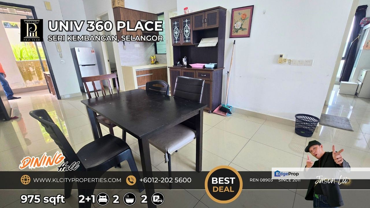 UNIV 360 Place UPM Seri Kembangan 2+1 Bedrooms Fully Furnished For Rent, Selangor, Seri Kembangan