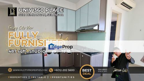 Premium Fully Furnished Studio Suite For Rent at UNIV 360 Place, Seri Kembangan | 487 sqft Near UPM, Selangor, Seri Kembangan