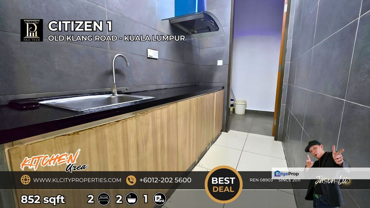 Citizen 1 @ Old Klang Road | 2 Bed 2 Bath | Near Mid Valley, Kuala Lumpur, Jalan Klang Lama (Old Klang Road)