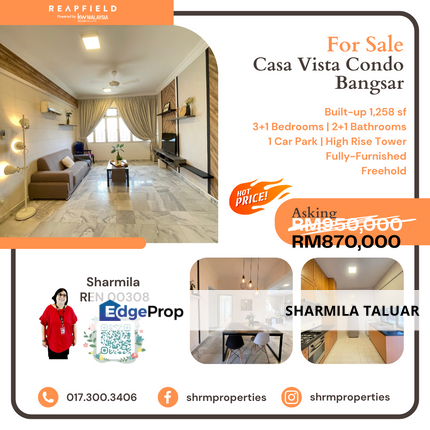 🏠 Casa Vista Condo Condominium For Sale in Bukit Bandaraya, Bangsar, Kuala Lumpur KL | High Rise Block 🏠, Kuala Lumpur, Bangsar