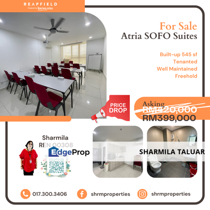 🏠 Atria SOFO Suites For Sale in Damansara Jaya, PJ Petaling Jaya | Tenanted 🏠, Selangor, Damansara Jaya