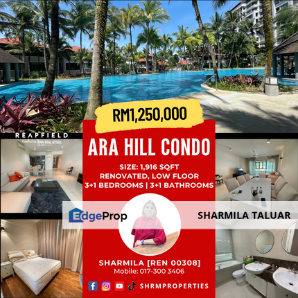 🏠 Ara Hill Condo for Sale in Ara Damansara, PJ Petaling Jaya | Renovated 🏠, Selangor, Ara Damansara