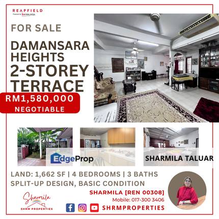 🏠 2-Storey Link for Sale at Damansara Heights, Bukit Damansara, KL, Kuala Lumpur | Basic Condition 🏠, Kuala Lumpur, Damansara Heights