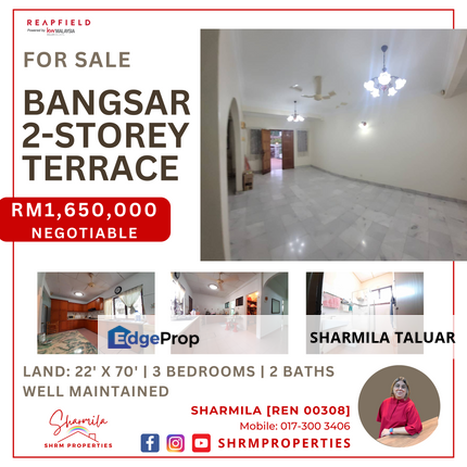 🏠 2-Storey Link for Sale at Lucky Garden, Bangsar, KL, Kuala Lumpur | In Guarded Area 🏠, Kuala Lumpur, Bangsar