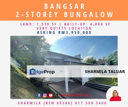 🏠 2-Storey Bungalow House For Sale in Bangsar Pertama, Bangsar, KL Kuala Lumpur | Quiet Location 🏠, Kuala Lumpur, Bangsar