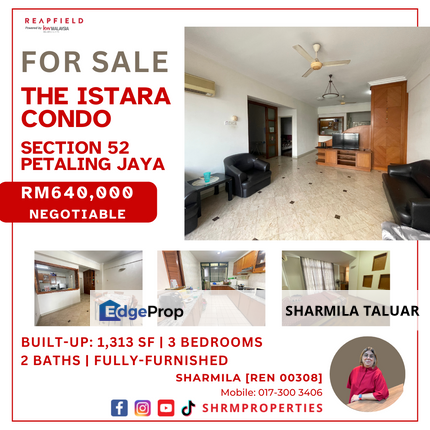 🏠 The Istara Condo for Sale in PJ, Petaling Jaya | Fully-Furnished 🏠, Selangor, Petaling Jaya