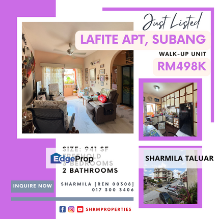 🏠 Lafite Apartments, SS17 Subang Jaya | Walk-Up 🏠, Selangor, Subang Jaya