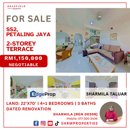 🏠 2-Storey Link for Sale at SS2, SS 2, PJ, | Dated Renovations 🏠, Selangor, Petaling Jaya