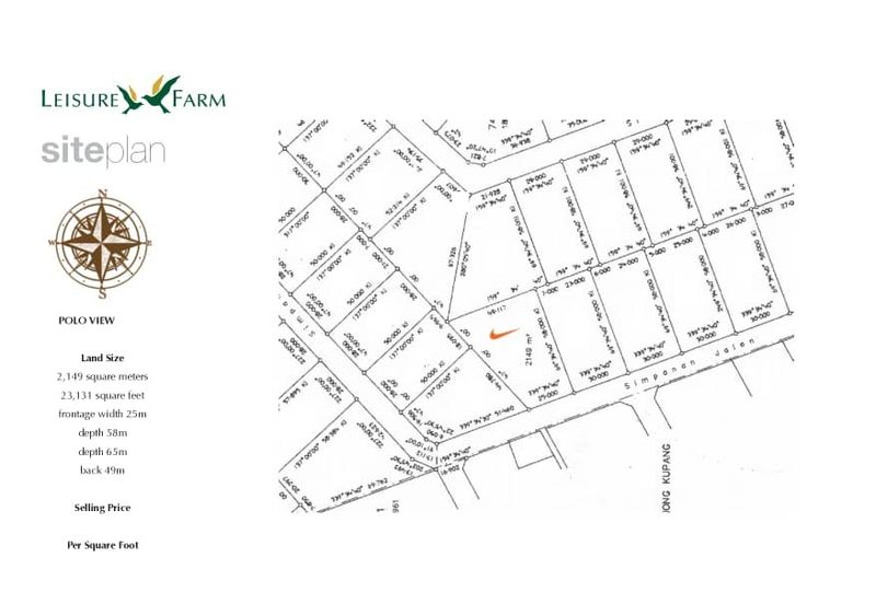 Leisure Farm Bungalow Land For Sale