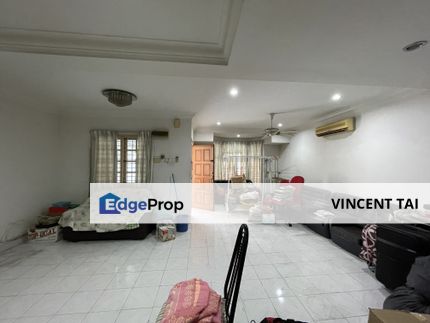 Taman Midah 2-storey terrace, flat level design, kitchen fully extended, Kuala Lumpur, Cheras