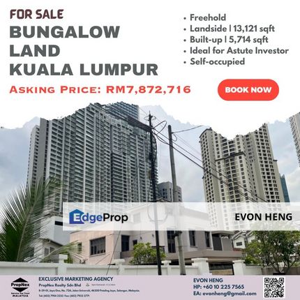 Big Land size Bungalow Land for SALE, Kuala Lumpur, KLCC