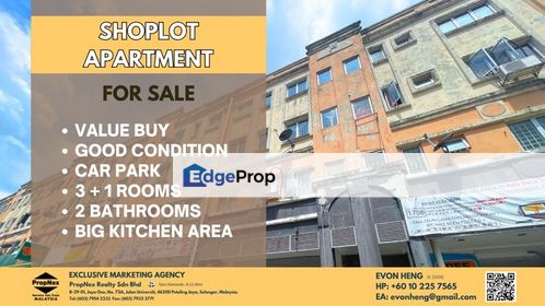 Value buy shoplot apartment in seri kembangan, Selangor, Seri Kembangan