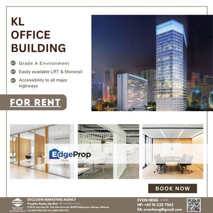 Grade A office building located in Kuala Lumpur, Kuala Lumpur, KLCC