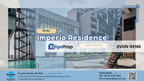 Move In Condition | Imperio Residence Studio Unit with Fully Furnished | Nice View, Melaka, Melaka Raya