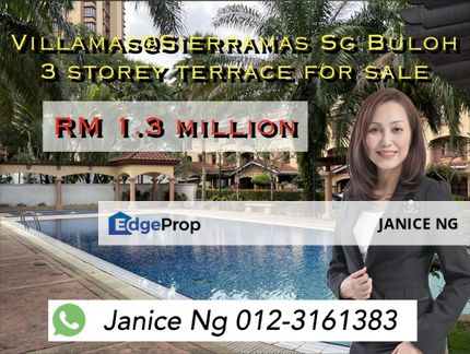 Villamas Sungai Buloh terrace house for sale , Selangor, Sungai Buloh
