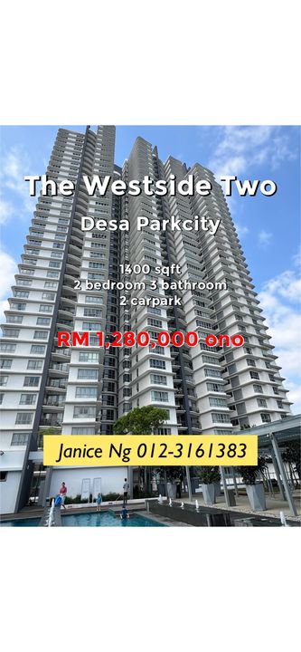 Desa Parkcity Westside Two condominium for sale , Kuala Lumpur, Desa Parkcity
