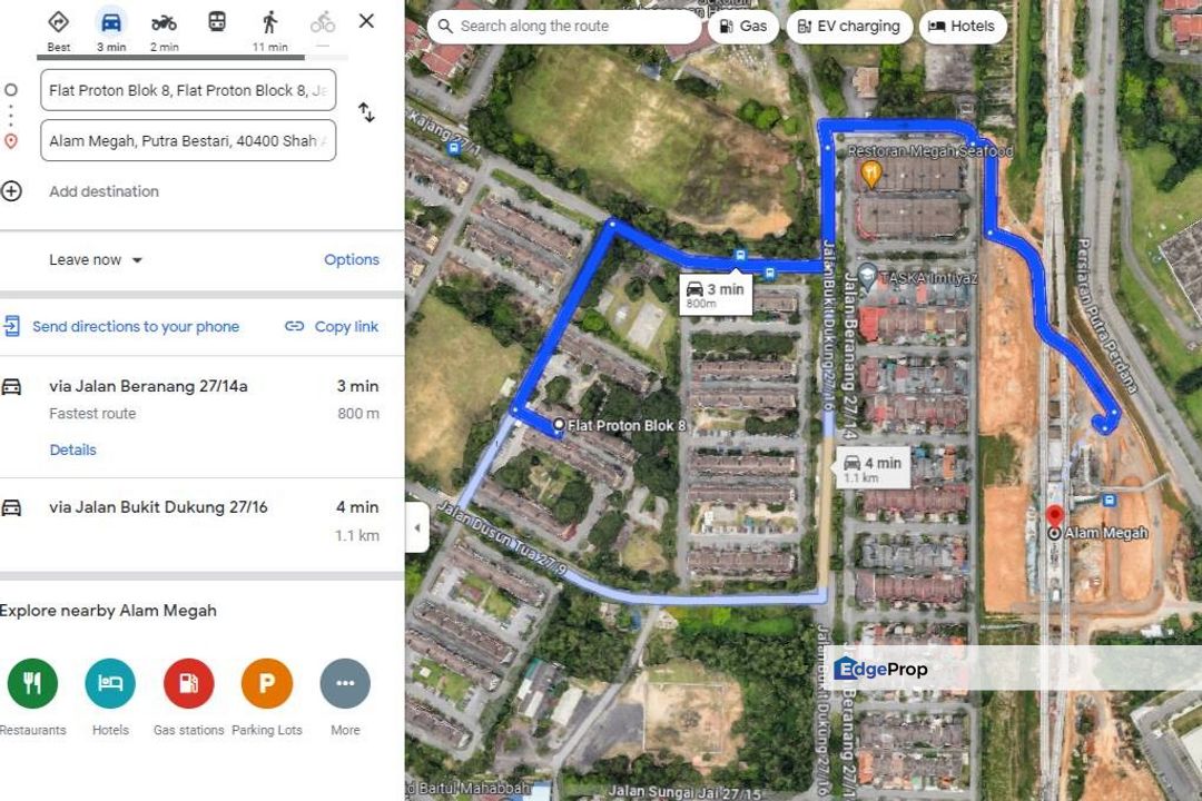 [NEAR LRT] Flat Proton, Taman Bunga Negara, Seksyen 27 Shah Alam Blk 7, Selangor, Shah Alam