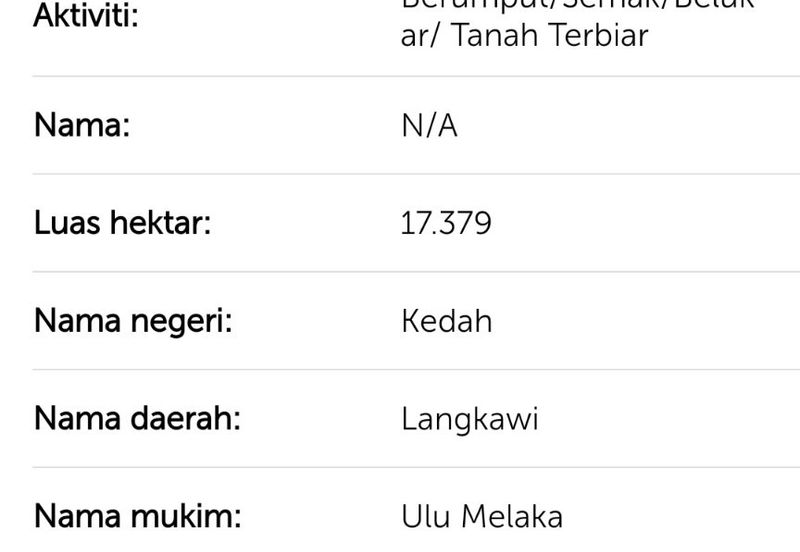 Pulau Langkawi 42.72 Acre