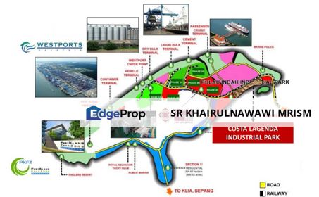 22.223 acre Industrial land Pulau Indah Port Klang, Selangor, Port Klang