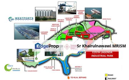 22.223 acre Industrial land Pulau Indah Port Klang, Selangor, Port Klang