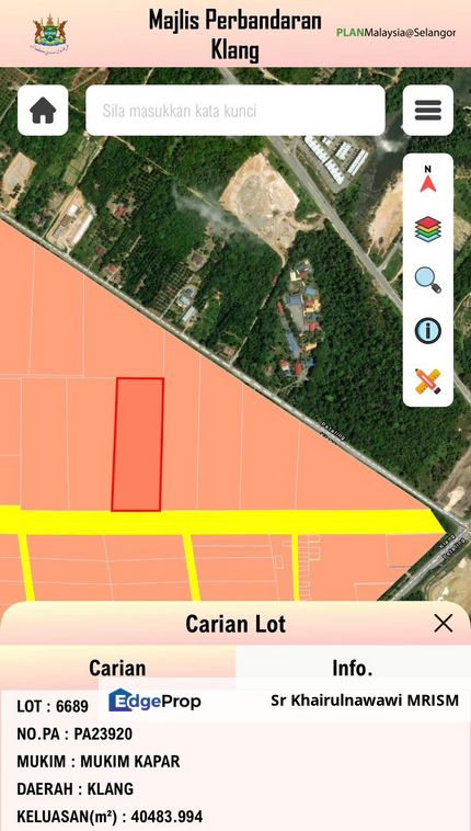 10 acre development land Bukit Kapar klang, Selangor, Klang