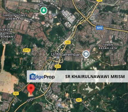 Tanah freehold 3 ekar Rasah Seremban, Negeri Sembilan, Seremban
