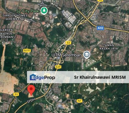 Tanah freehold 3 ekar Rasah Seremban, Negeri Sembilan, Seremban
