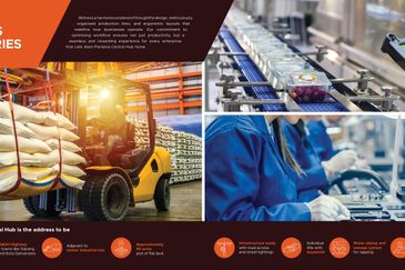 Puncak Alam Link-factory next to main road