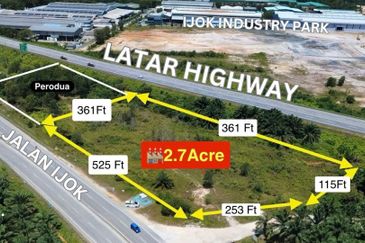 Ijok@Kuala Selangor Puncak Alam 2.7 acre FREEHOLD Industrial Land For Sale 