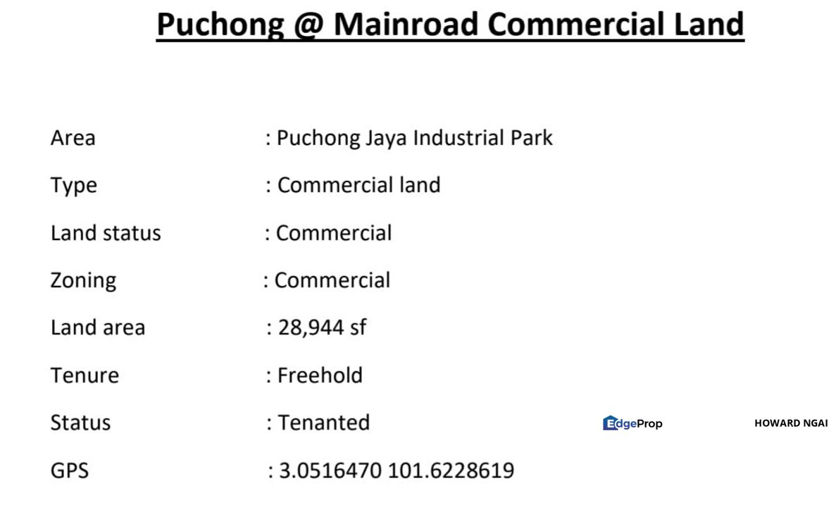 Main road ldp 2sty Commercial Building / High Exposure / Car Showroom, Selangor, Puchong