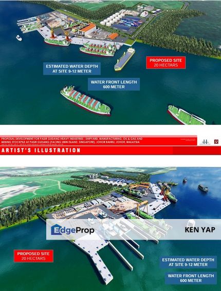 49 Acres - Heavy Industrial Land, can build port. @ Pasir Gudang, Johor, Johor, Pasir Gudang