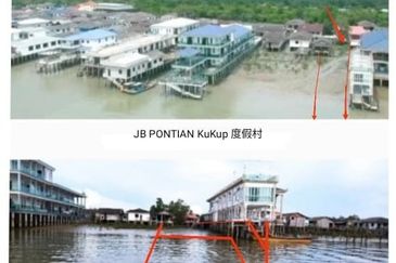 10,000sf Potential Resort Airbnb Development Land @ Pulau Kukup, Pontian, Johor