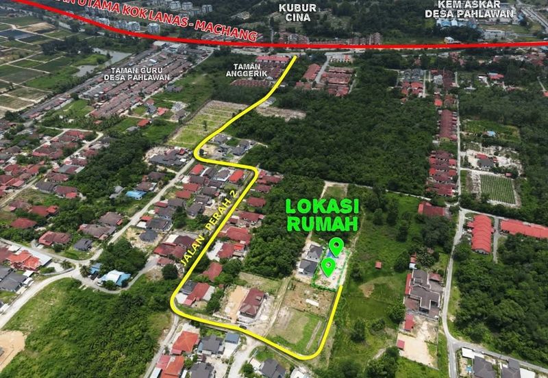 New Single Storey Bungalow Kok Lanas, Kota Bharu