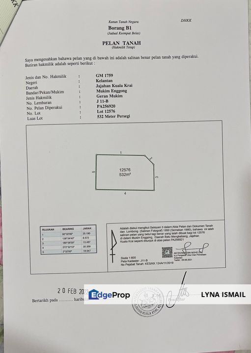 Tanah Lot Banglo, Jalan Sg Durian, Kuala Krai, Kelantan, Kuala Krai