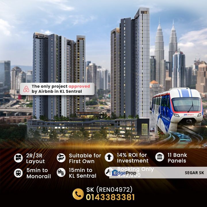The Ria @ Riveria City, Brickfields. 300m to KL Sentral & Direct Access ...