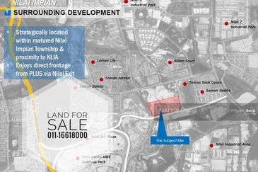 Nilai Impian, Nilai, Seremban, Sepang, Dengkil