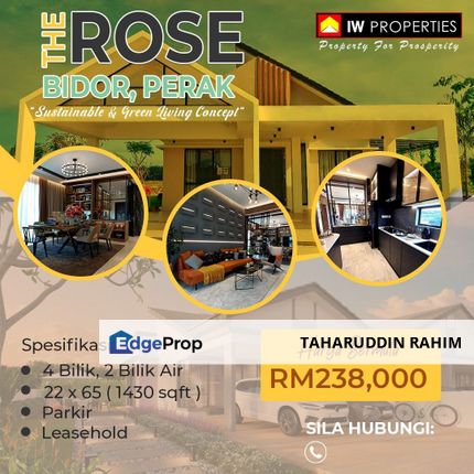 Rumah Teres Setingkat (Projek Baru) di The Rose @ Bandar Baru Bidor, Perak, Bidor