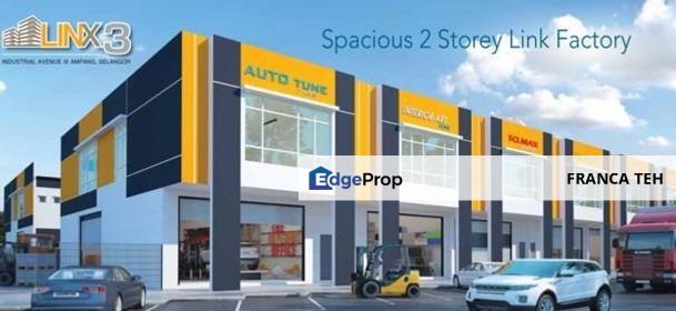 Ampang NEW Spacious 2 Storey Link Factory, Selangor, Ampang