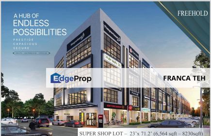3rd Floor CG New Town Freehold Shoplot, Selangor, Klang