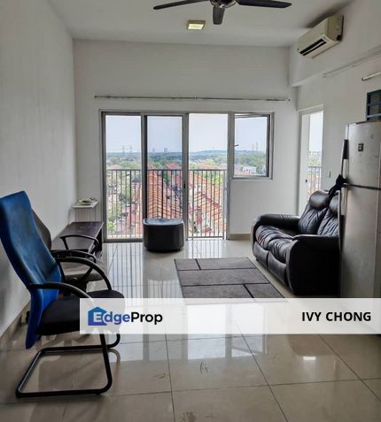 The Wharf Residence 2+1 Rooms Apartment with Balcony, Fridge, Washing Machine, Selangor, Puchong