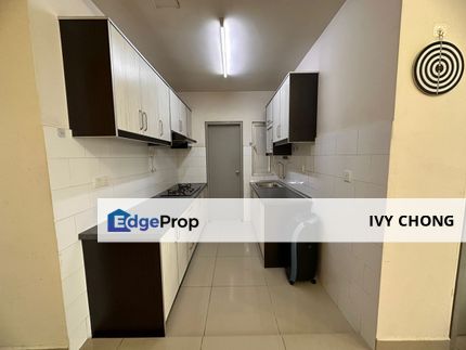 The Wharf Residence 3+1 Rooms Apartment, Kitchen Cabinet, Sofa, Bed, Dining Set, Air Conds, Water Heaters, Selangor, Puchong
