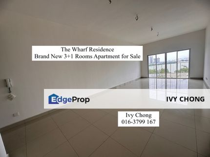 The Wharf Residence 3+1 Rooms Apartmet for Sale, 2 Car Parks, Nearby Shops, Selangor, Puchong